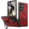 Phonesta MagLock Armor Back Cover Hülle Ring und MagSafe für Samsung Galaxy S24 Ultra - Rot