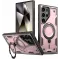 Phonesta MagLock Armor Back Cover Hülle Ring und MagSafe für Samsung Galaxy S24 Ultra - Roségold