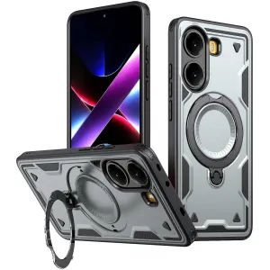 Phonesta MagLock Armor Back Cover Hülle Ring und MagSafe für Xiaomi Poco X7 Pro - Grau