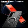 Phonesta MagLock Armor Back Cover Hülle Ring und MagSafe für Samsung Galaxy S25 FE - Schwarz 5
