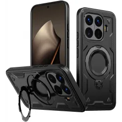 Phonesta MagLock Armor Back Cover Hülle Ring und MagSafe für Xiaomi 15T Pro - Schwarz
