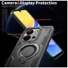Phonesta MagLock Armor Back Cover Hülle Ring und MagSafe für Xiaomi Redmi 15C / Xiaomi Poco C85 - Schwarz 6