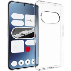 Phonesta Pure Clear Silikon Back Cover Hülle für Nothing Phone (3a) - Transparent