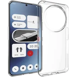 Phonesta Pure Clear Silikon Back Cover Hülle für Nothing Phone (3a) Pro - Transparent