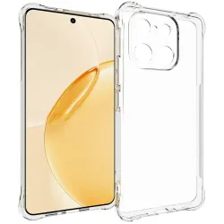 Phonesta Pure Shockproof Silikon Back Cover Hülle für Realme 16 Pro Plus - Transparent