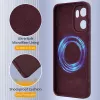 Phonesta Royale Liquid Silikon Back Cover Hülle mit MagSafe für OnePlus 15R - Dunkelrot 7