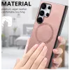 Phonesta Retro Vegan Leder MagSafe Back Cover Hülle für Samsung Galaxy A35 - Rosa 5