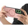 Phonesta Retro Vegan Leder MagSafe Back Cover Hülle für Motorola Moto G35 - Rosa 3