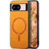 Phonesta Retro Vegan Leder MagSafe Back Cover Hülle für Google Pixel 9 / 9 Pro - Orange