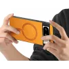 Phonesta Retro Vegan Leder MagSafe Back Cover Hülle für Google Pixel 9 / 9 Pro - Orange 4