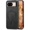 Phonesta Retro Vegan Leder MagSafe Back Cover Hülle für Google Pixel 9 / 9 Pro - Schwarz