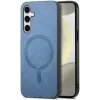 Phonesta Retro Vegan Leder MagSafe Back Cover Hülle für Samsung Galaxy S25/S24 - Blau 2
