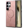 Phonesta Retro Vegan Leder MagSafe Back Cover Hülle für Samsung Galaxy S25 Ultra - Rosa