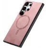 Phonesta Retro Vegan Leder MagSafe Back Cover Hülle für Samsung Galaxy S25 Ultra - Rosa 7