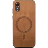 Phonesta Retro Vegan Leder MagSafe Back Cover Hülle für Samsung Galaxy Xcover 7 - Braun 3