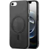 Phonesta Retro Vegan Leder MagSafe Back Cover Hülle für Apple iPhone 17e/16e - Schwarz 0