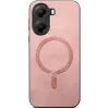 Phonesta Retro Vegan Leder MagSafe Back Cover Hülle für Xiaomi Poco X7 Pro - Rosa 2