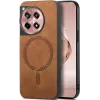 Phonesta Retro Vegan Leder MagSafe Back Cover Hülle für OnePlus 12R - Braun