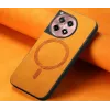 Phonesta Retro Vegan Leder MagSafe Back Cover Hülle für OnePlus 12R - Orange 4