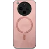 Phonesta Retro Vegan Leder MagSafe Back Cover Hülle für Oppo Find X8 Pro - Rosa 2