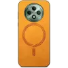Phonesta Retro Vegan Leder MagSafe Back Cover Hülle für Oppo Reno12 F/Reno12 FS - Orange 2
