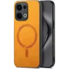 Phonesta Retro Vegan Leder MagSafe Back Cover Hülle für Oppo Reno13 - Orange