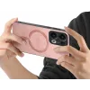 Phonesta Retro Vegan Leder MagSafe Back Cover Hülle für Oppo Reno13 Pro - Rosa 3