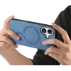 Phonesta Retro Vegan Leder MagSafe Back Cover Hülle für Apple iPhone 16 - Blau 4