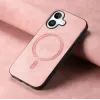 Phonesta Retro Vegan Leder MagSafe Back Cover Hülle für Apple iPhone 16 - Rosa 2