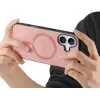 Phonesta Retro Vegan Leder MagSafe Back Cover Hülle für Apple iPhone 16 Plus - Rosa 4
