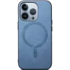Phonesta Retro Vegan Leder MagSafe Back Cover Hülle für Apple iPhone 16 Pro - Blau 3