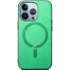 Phonesta Retro Vegan Leder MagSafe Back Cover Hülle für Apple iPhone 16 Pro - Grün 3