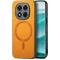 Phonesta Retro Vegan Leder MagSafe Back Cover Hülle für Xiaomi Redmi Note 14 Pro 5G / Xiaomi Poco X7 - Orange