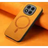 Phonesta Retro Vegan Leder MagSafe Back Cover Hülle für Xiaomi Redmi Note 14 Pro 5G / Xiaomi Poco X7 - Orange 4