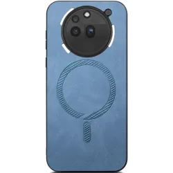 Phonesta Retro Vegan Leder MagSafe Back Cover Hülle für Nothing Phone (3a) Pro - Blau