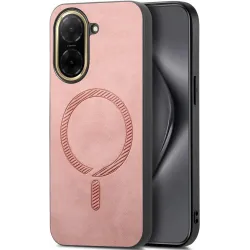 Phonesta Retro Vegan Leder MagSafe Back Cover Hülle für Xiaomi Redmi A5 171.7mm - Rosa