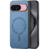 Phonesta Retro Vegan Leder MagSafe Back Cover Hülle für Google Pixel 10 / 10 Pro - Blau