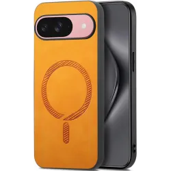 Phonesta Retro Vegan Leder MagSafe Back Cover Hülle für Google Pixel 10 / 10 Pro - Orange