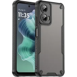 Phonesta Shockproof Armor Back Cover Hülle für Motorola Moto G35 - Schwarz