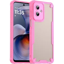 Phonesta Shockproof Armor Back Cover Hülle für Motorola Moto G55 - Rosa