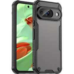 Phonesta Shockproof Armor Back Cover Hülle für Google Pixel 9 - Schwarz