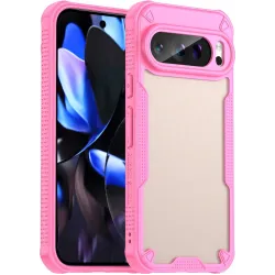 Phonesta Shockproof Armor Back Cover Hülle für Google Pixel 9 Pro - Rosa