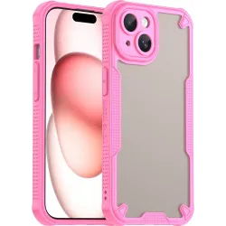 Phonesta Shockproof Armor Back Cover Hülle für Apple iPhone 15 - Rosa