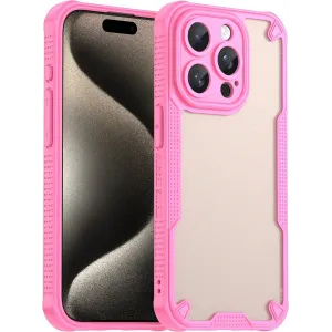 Phonesta Shockproof Armor Back Cover Hülle für Apple iPhone 15 Pro - Rosa