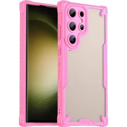 Phonesta Shockproof Armor Back Cover Hülle für Samsung Galaxy S23 Ultra - Rosa