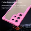 Phonesta Shockproof Armor Back Cover Hülle für Samsung Galaxy S23 Ultra - Rosa 4