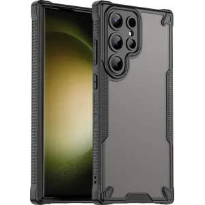 Phonesta Shockproof Armor Back Cover Hülle für Samsung Galaxy S23 Ultra - Schwarz