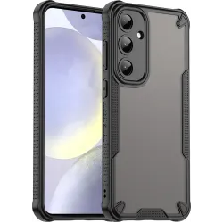 Phonesta Shockproof Armor Back Cover Hülle für Samsung Galaxy S25 Plus/S24 Plus - Schwarz