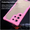 Phonesta Shockproof Armor Back Cover Hülle für Samsung Galaxy S24 Ultra - Rosa 4
