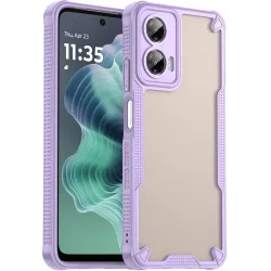 Phonesta Shockproof Armor Back Cover Hülle für Motorola Moto G35 - Lila